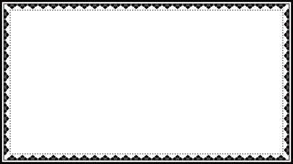 Decorative floral frame border with space for text or image. Vector illustration