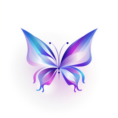 Fototapeta premium Butterfly Emblem: Abstract Modern Logo Design