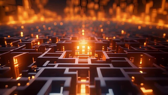 Learning Labyrinth A 3D maze of interconnected nodes, each representing a different concept or skill being learned by the AGI system. Users can navigate through the maze and witness the interfaces
