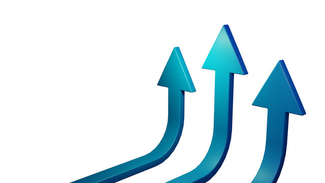 business arrow target direction concept to success. Finance growth vision stretching rising up. banner flat style vector illustration. Return on investment ROI. chart increase profit