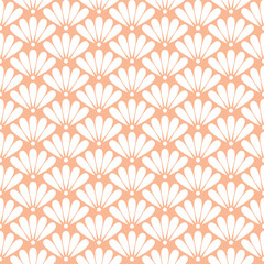 Seamless colorful vintage art deco floral pattern vector