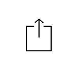 Simple Line Icon Share Vector 