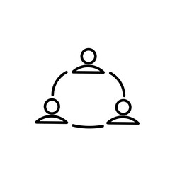 Simple Line Icon Share Vector 