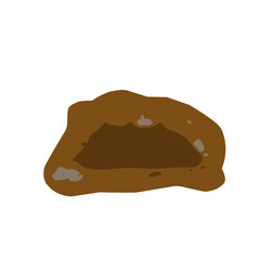 Ground Hole Vector Illustration 