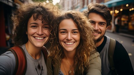 Fototapeta premium 皆で写真を撮る