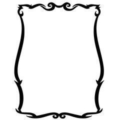 Frames Ornament. Frame Border Monocrome