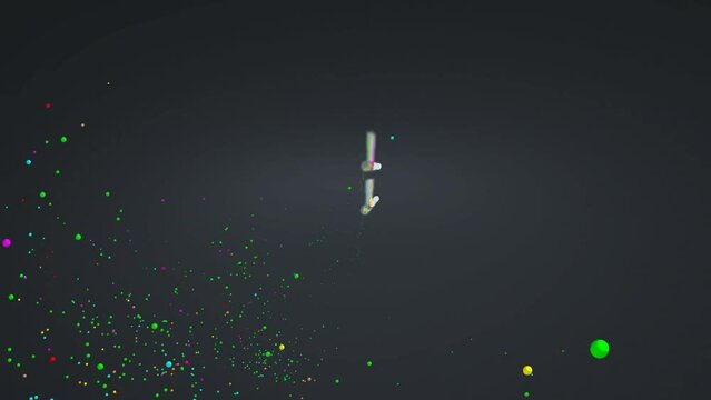 Particle simulation science - Pistons, pipes and colorful glass beads