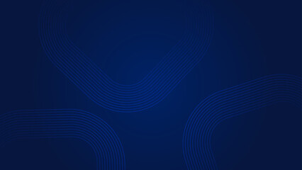 Dark blue abstract background with glowing circle. Modern shiny blue gradient geometric shape design. Minimal geometric design. Futuristic technology concept. backdrop, banner. Vector illustration