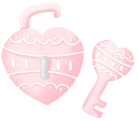 pink key