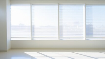 Fototapeta premium Window in ward of hospital corridor ,Interior details