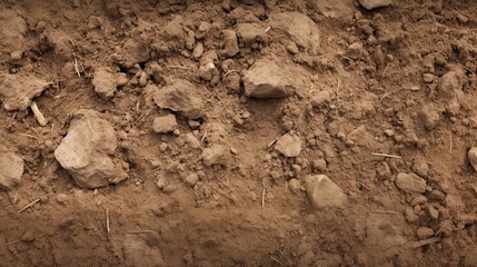 Natural Background.Light Soil Close Up