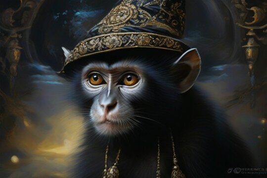 monkey with the cap picture