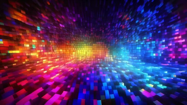 A kaleidoscope of colorful data patterns shifting and morphing in realtime, capturing the immense capacity of a digital brain to learn and adapt.