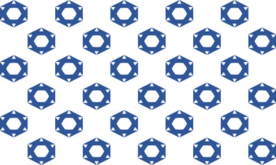 Blue sun star repeat pattern, replete image, design for fabric printing or wallpaper, repeat patter print, chessboard 