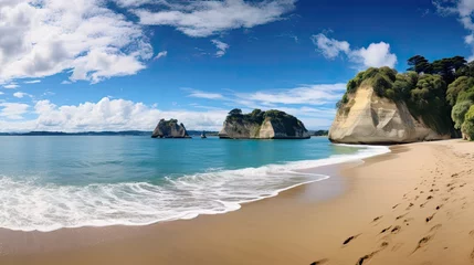 Foto op Canvas Cathedral Cove beach in summer © paisorn