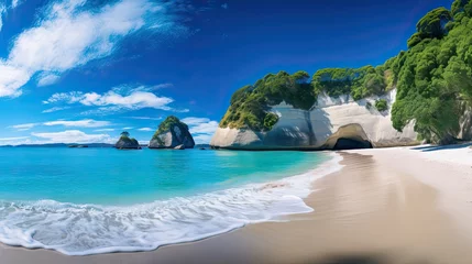  Cathedral Cove beach in summer © paisorn