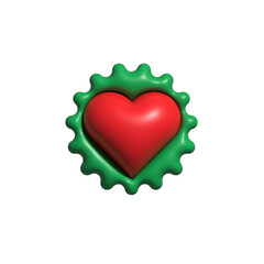 A 3d heart icon design