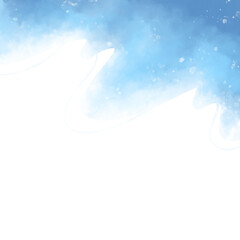 ocean, wave, watercolor, sea