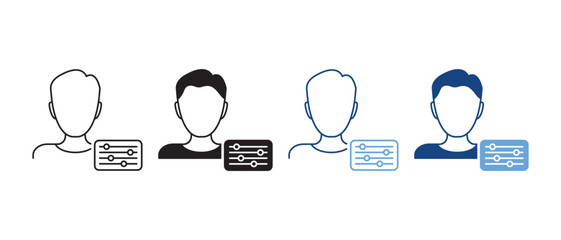 Personal Information Icon, Vector Symbol Illustration.