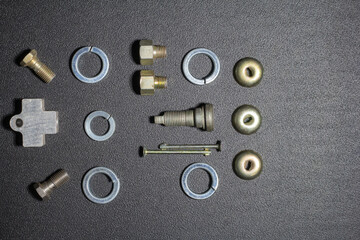 fasteners with threaded fasteners, for connecting and assembling components and mechanisms in the field of production