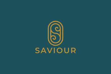 Letter S Abstract Linear Concept Logo for Business Feminine Beauty Branding