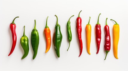 The peppers were exhibited at different stages 