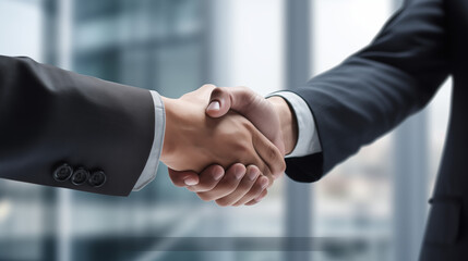 Handshake between two businessmen