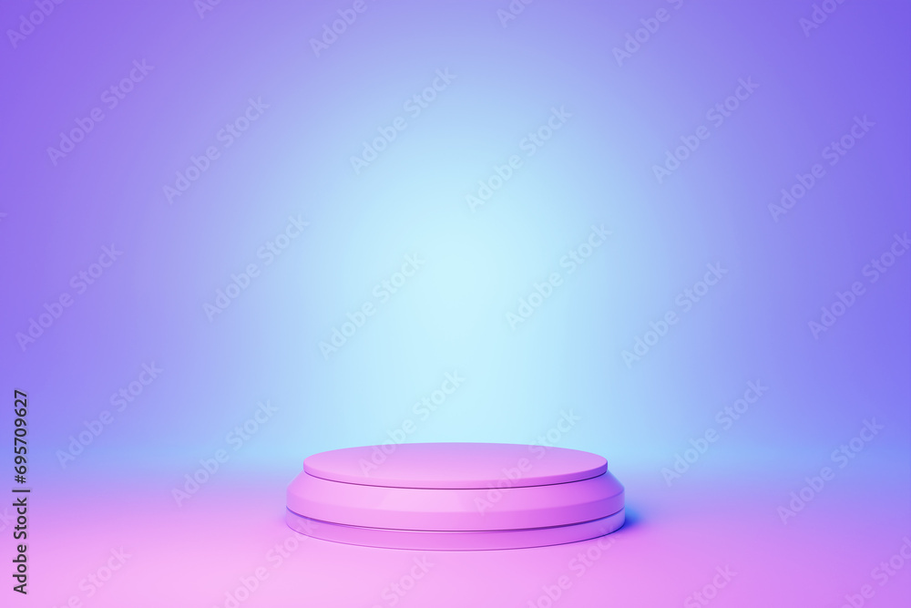 Poster 3d background products display podium scene with geometric platform. backdrop background 3d render w