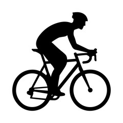 Bicycle rider cyclist vector silhouette