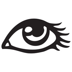 eye sketch vector illustration