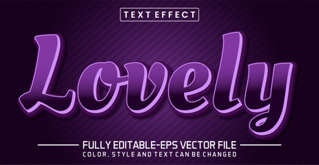Lovely text editable style effect