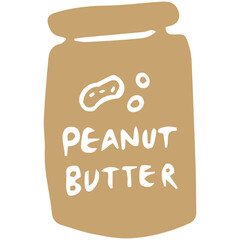 手描きのピーナッツバター