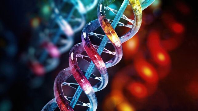 DNA genetic modeling technology concept
