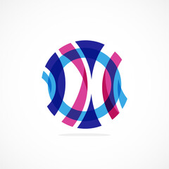 Abstract circle logo, dynamic aesthetic. Simplicity suggests connectivity, fluidity, and energy, making it a versatile choice for brands seeking a modern, visually engaging identity