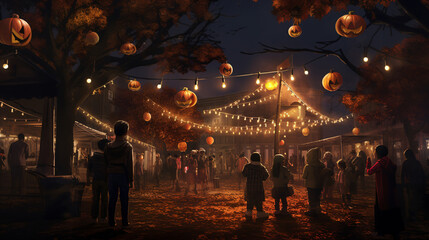 halloween party in the night