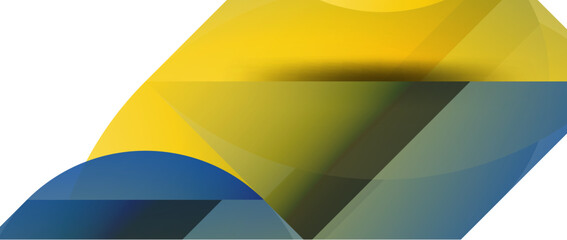 Geometric fusion - abstract harmony of triangles and circles in minimalist background design. Shapes and lines design for wallpaper, banner, background, landing page, wall art, invitation, prints