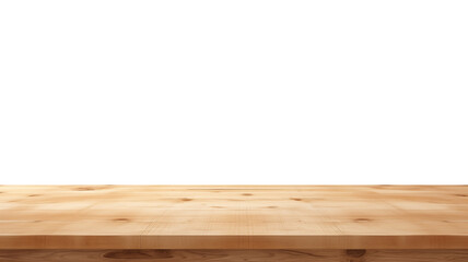 Front View Wooden Tabletop with Clear Space, Studio Shot