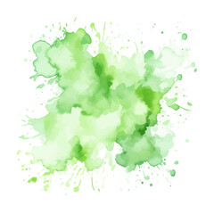 soft green watercolor splash stain background