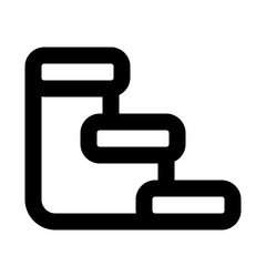 Stairs Line UI Icon