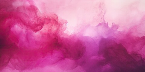 Watercolor background with waves and blurring. Pink, magenta, fuchsia, mixing of colors - obrazy, fototapety, plakaty
