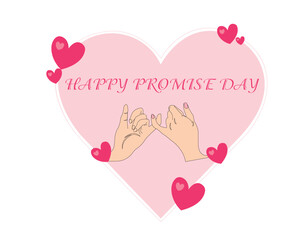 valentine day, Promise Day vectore illustration 