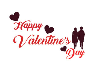happy valentines day vectore illustration 