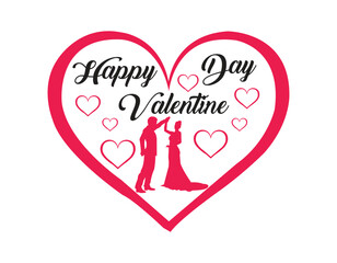 happy valentines day card vectore illustration 