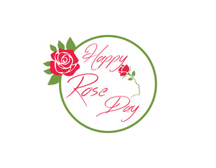 Happy Rose Day Design Vectore Illustration 