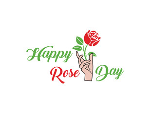 Happy Rose Day Design vectore Illustration 
