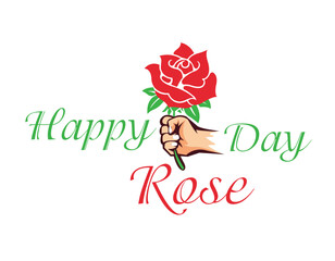 Happy Rose day Vectore illustration
