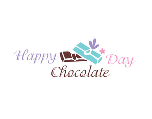 Happy Chocolate day vector illustration 