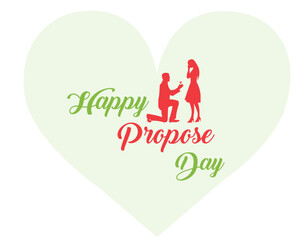 Happy Propose Day Vectore illustration
