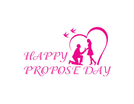 Happy Propose Day design Vectore Illustration 