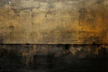 Obraz premium Black or dark tones gold textured worn background